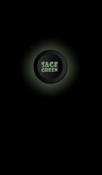 [LINE着せ替え] Sage Green Button In Black V.2 (jp)の画像1