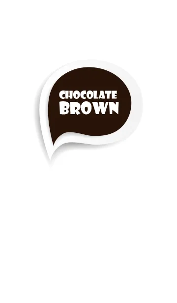 [LINE着せ替え] Chocolate Brown Button In White V.2 (jp)の画像1