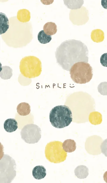 [LINE着せ替え] 水彩丸 茶グレー24の画像1