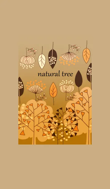 [LINE着せ替え] 北欧デザインスタイル・秋オレンジの画像1