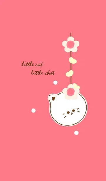 [LINE着せ替え] little cat with little flower 35の画像1