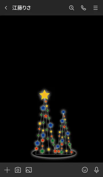 [LINE着せ替え] クリスマスイルミネーションの着せ替えの画像3