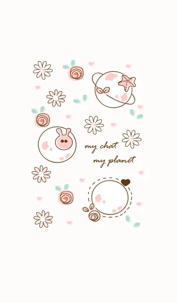 [LINE着せ替え] My chat my planet 4の画像1