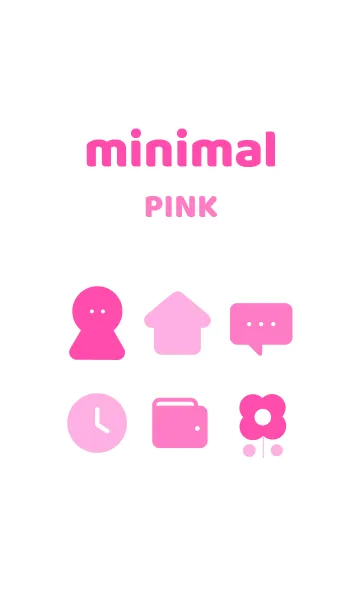 [LINE着せ替え] minimal pinkの画像1