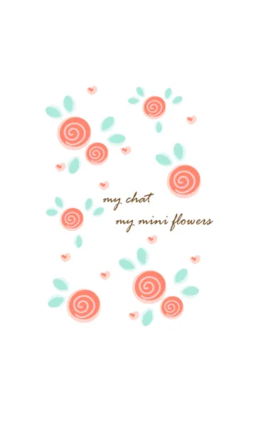 [LINE着せ替え] My chat my mini flowers 13の画像1