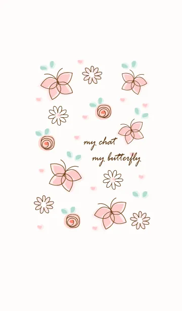 [LINE着せ替え] My chat my butterfly 4の画像1