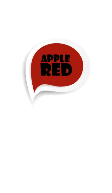 [LINE着せ替え] Apple Red Button In White V.2 (jp)の画像1