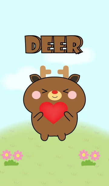 [LINE着せ替え] My Cute Deer Theme (jp)の画像1