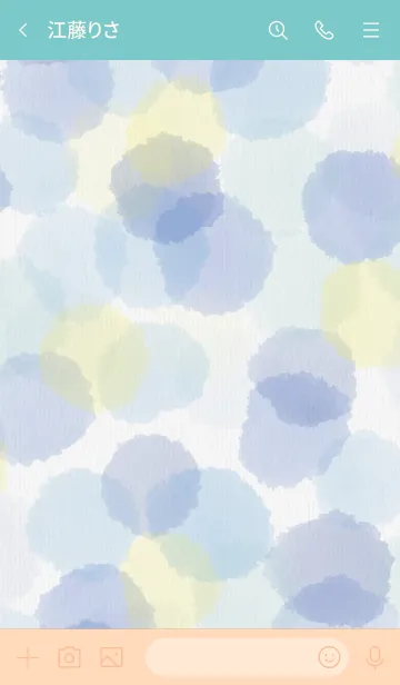 [LINE着せ替え] 水彩水玉 Special5の画像3