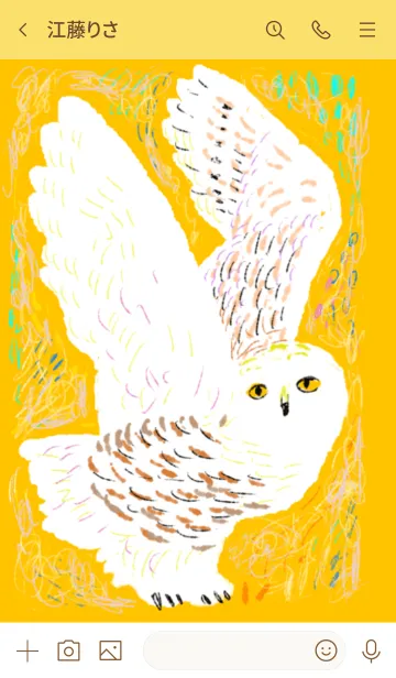 [LINE着せ替え] no.8 snowy owlの画像3