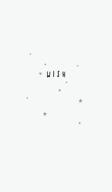 [LINE着せ替え] グレー : 願い星のシンプル着せ替えの画像1