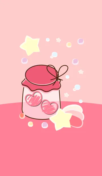 [LINE着せ替え] mini heart in the little jar 4の画像1