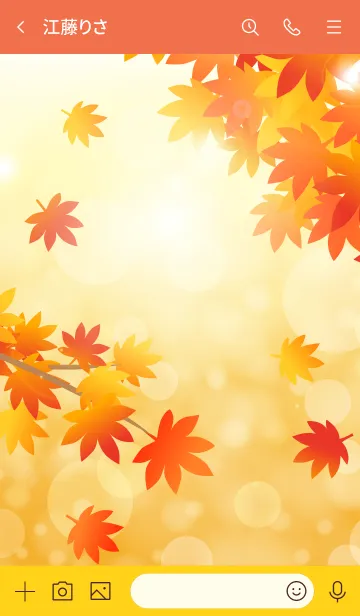 [LINE着せ替え] 綺麗な紅葉日和の画像3