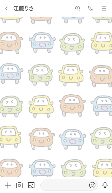 [LINE着せ替え] くるくるクルマの画像3