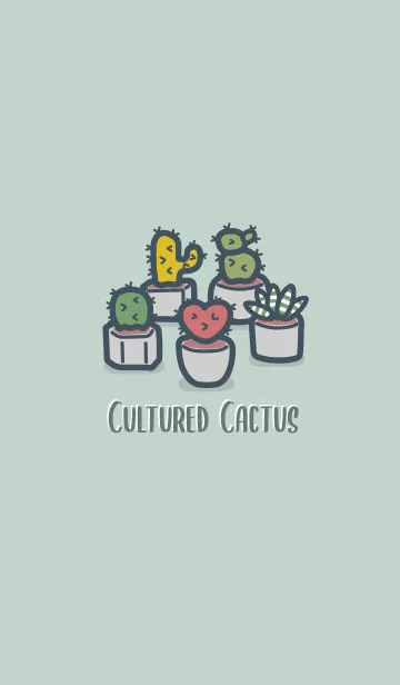 [LINE着せ替え] Cultured cactus 2 +の画像1