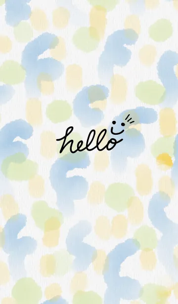 [LINE着せ替え] 水彩お絵かきスマイル28の画像1