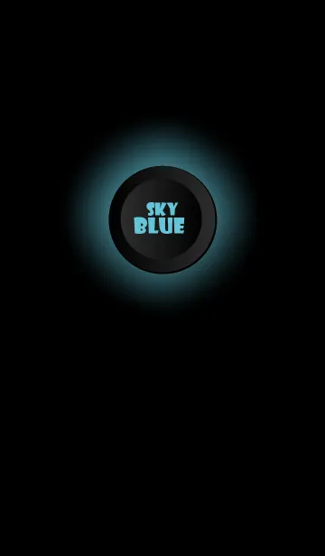 [LINE着せ替え] Sky Blue Button In Black V.2 (jp)の画像1