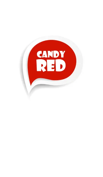 [LINE着せ替え] Candy Red Button In White V.2 (jp)の画像1