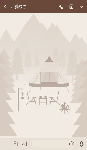 [LINE着せ替え] キャンプ風景の画像3