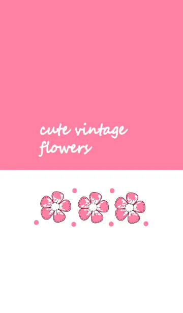 [LINE着せ替え] Cute vintage flower 21の画像1