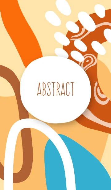 [LINE着せ替え] Abstract Cape Honey Hand Drawnの画像1