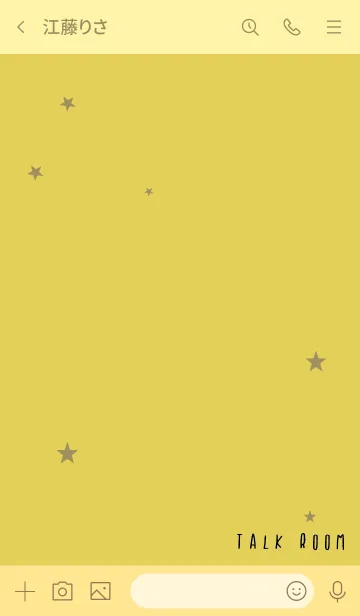 [LINE着せ替え] ゴールド : 願い星のシンプル着せ替えの画像3