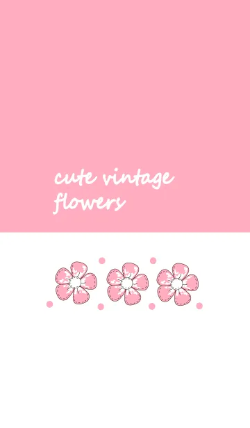 [LINE着せ替え] Cute vintage flower 22の画像1