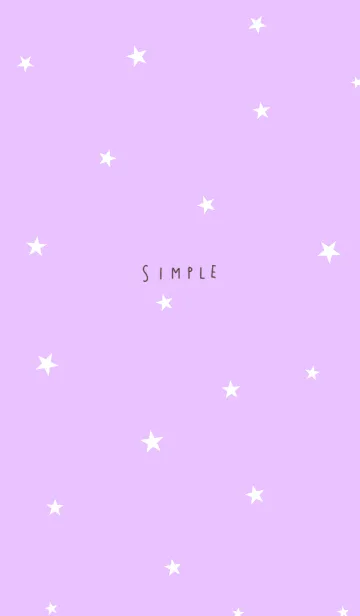[LINE着せ替え] 可愛いパープルカラーと星の画像1