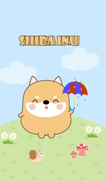 [LINE着せ替え] Love Cute Fat Shiba Inu Theme (jp)の画像1