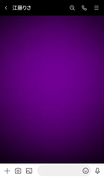 [LINE着せ替え] Violet Purple In Black Vr.4 (jp)の画像3