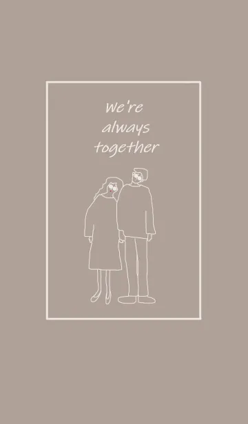 [LINE着せ替え] We're always together / greigeの画像1