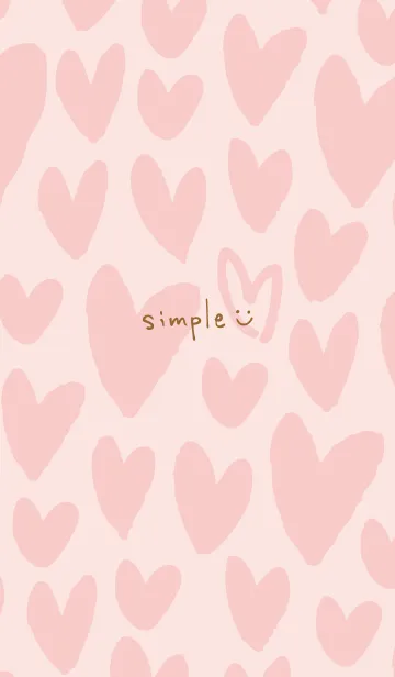 [LINE着せ替え] ハートたくさんピンクピンク3の画像1