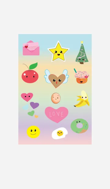 [LINE着せ替え] World of happiness jpの画像1