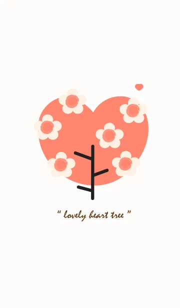 [LINE着せ替え] Lovey heart tree with lovely flower 36の画像1