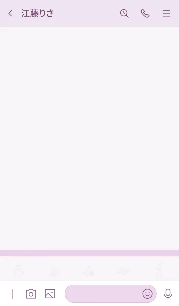 [LINE着せ替え] CAMP lilac pinkの画像3