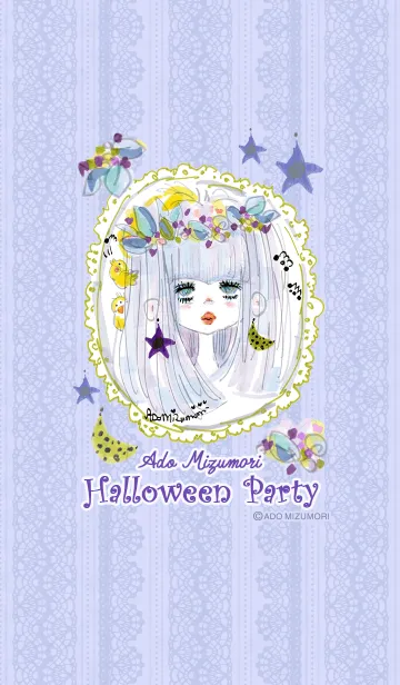 [LINE着せ替え] 水森亜土 Halloween Partyの画像1