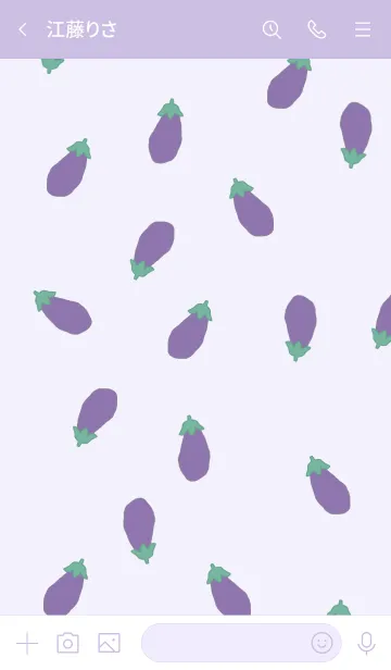 [LINE着せ替え] nasu pattern/ purple5の画像3