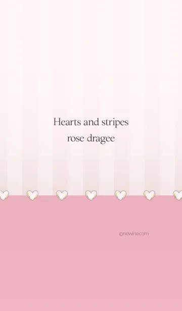 [LINE着せ替え] Hearts and stripes rose drageeの画像1