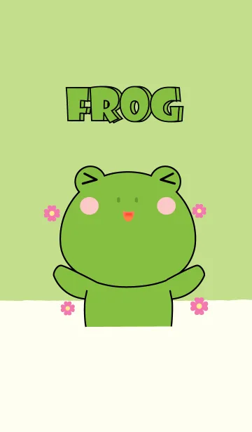 [LINE着せ替え] Cute Cute Frog Theme (jp)の画像1