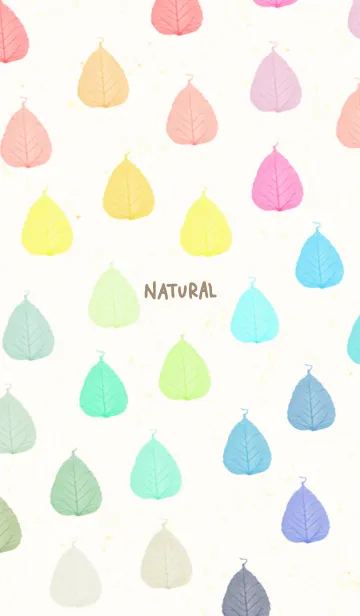 [LINE着せ替え] 葉っぱ カラフル3の画像1