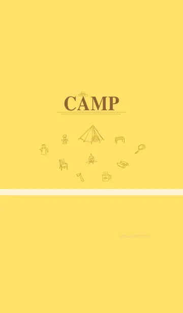 [LINE着せ替え] CAMP cream yellowの画像1