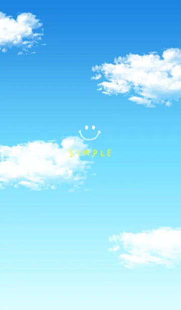 [LINE着せ替え] 空と雲スマイル。の画像1