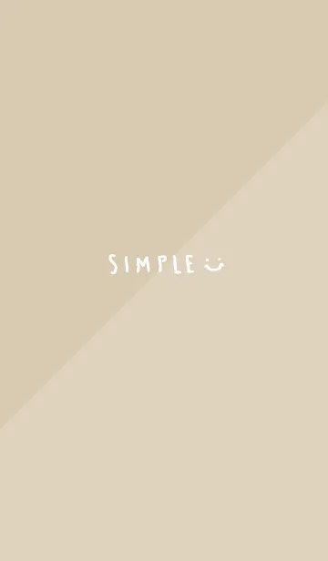 [LINE着せ替え] シンプル2色ベージュ8の画像1