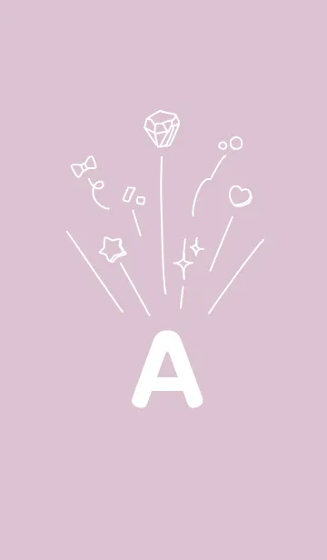 A◎くすみピンク/イニシャル/くすみカラーの着せ替えメイン画像
