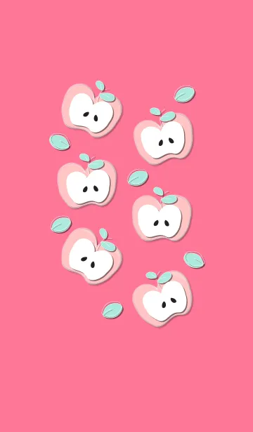 [LINE着せ替え] Yummy apples theme 65 :)の画像1