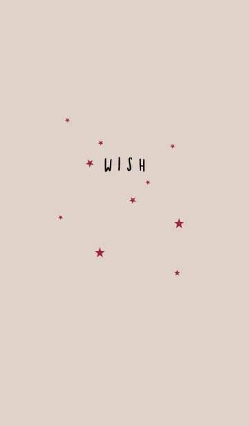 [LINE着せ替え] ベージュボルドー:願い星 シンプル着せ替えの画像1