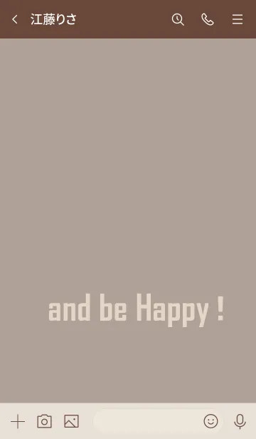 [LINE着せ替え] Live, Love, Laugh and be Happy！ /greigeの画像3