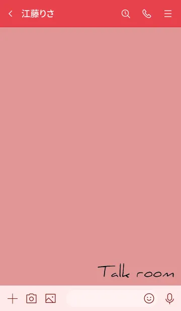 [LINE着せ替え] 赤 : 大人のシンプル着せ替えの画像3