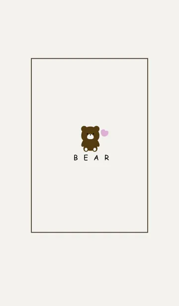 [LINE着せ替え] BEAR -SIMPLE HEART- 4の画像1