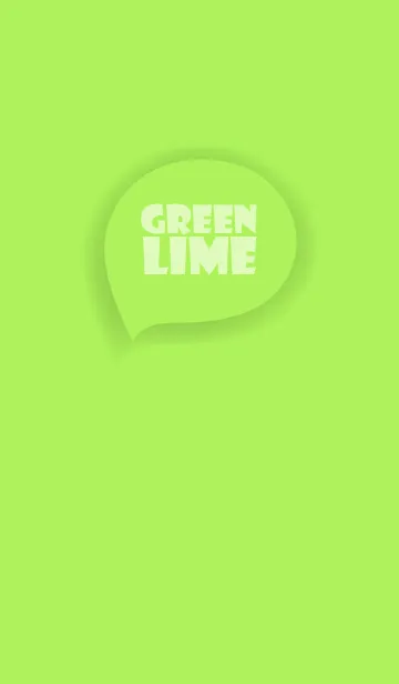 [LINE着せ替え] Love Lime Green Button (jp)の画像1